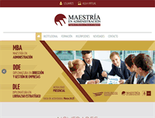 Tablet Screenshot of maestriamaunc.com.ar